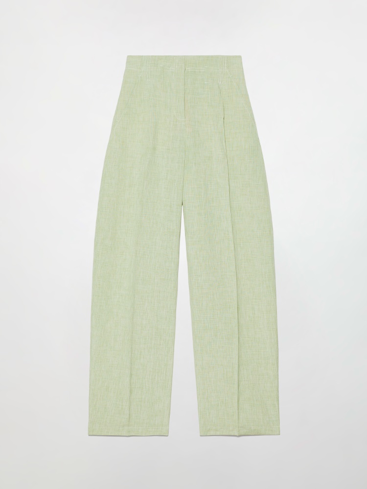 Linen blend blazer, green | MAX&Co. Linen blend trousers - GREEN - MAX&Co.